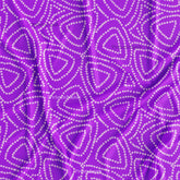 Purple Bandhani Printed Fabric For Indiamarket